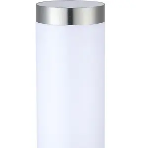 Stainless Steel Mains-powered 1 lamp Outdoor Post light (H)450mm