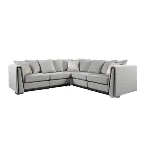 The Great British Sofa Company Edinburgh 2&2 Seater Light Grey Corner Sofa