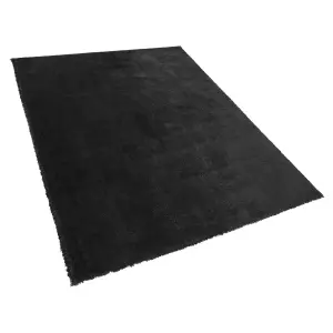 Shaggy Area Rug 160 x 230 cm Black EVREN