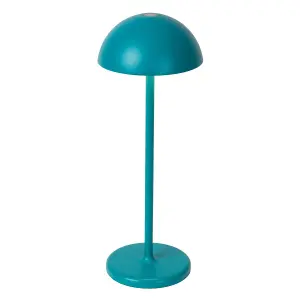 Lucide Joy Retro Table Lamp Outdoor 12cm - LED Dim. - 1x1,5W 3000K - IP54 - Turquoise