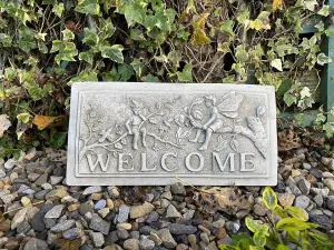 Fairy Design 'Welcome' Wall Plaque