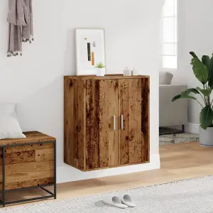 Berkfield Shoe Cabinet Old Wood 60x35x70 cm Engineered Wood