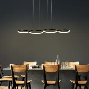 Cermenho 4 - Light Black LED Linear Pendant