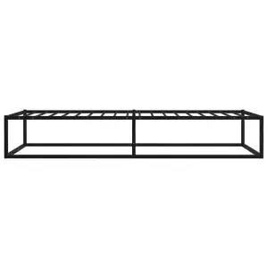 Berkfield Bed Frame Black Metal 100x200 cm