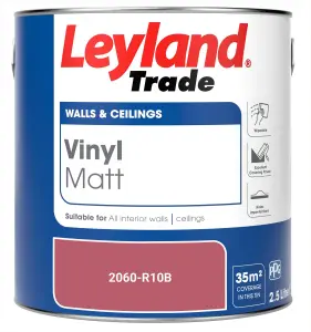 Leyland Trade Vinyl Matt Walls & Ceilings Emulsion Paint (2060-R10B) 2.5L