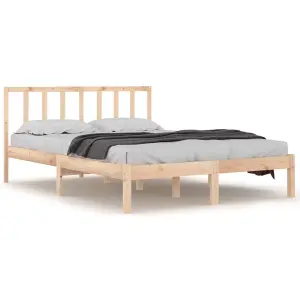 Berkfield Bed Frame Solid Wood Pine 160x200 cm