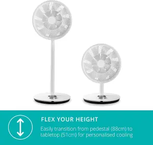 Duux Whisper Flex Smart Standing Fan, White DXCF11UK