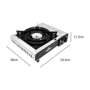 Milestone Camping Stainless Steel Gas Powered Camping Stove