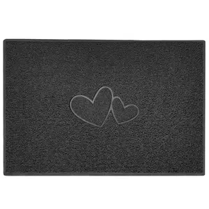  Double Heart Doormat 80cm W x 120cm L