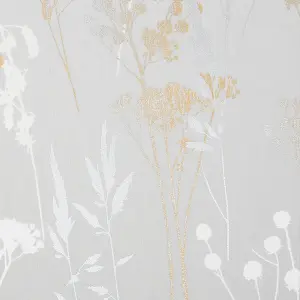 GoodHome Willot Grey Leaf Textured Wallpaper