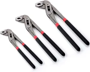 New Set Of 2 Grove Joint Plier Adjustable Water Pump Heavy Duty Wrench Tool Plumber