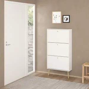 Cumbria Shoe Cabinet 3 Flip Down Doors