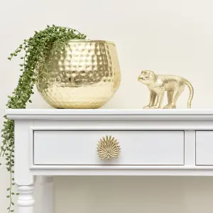 Melody Maison Set of 4 Gold Palm Leaf Drawer Knobs