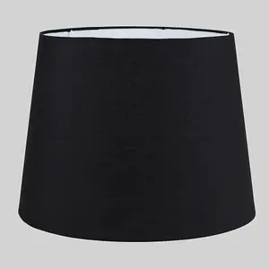 ValueLights Aspen Extra Large Modern Tapered Table Floor Lamp Light Shade with Black Fabric Finish