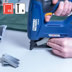 Rapid Power Tools BTX553 18V P4A Battery-Powered Staple Gun Cordless Upholstery & Craft Stapler