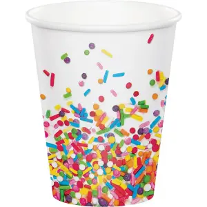 Paper Sprinkle Disposable Cup (Pack of 8) Multicoloured (One Size)