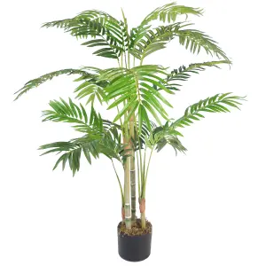 120cm (4ft) Premium Artificial Areca Palm with pot