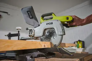 Ryobi ONE+ 216mm Sliding Mitre Saw 18V R18MS216-0 - TOOL ONLY