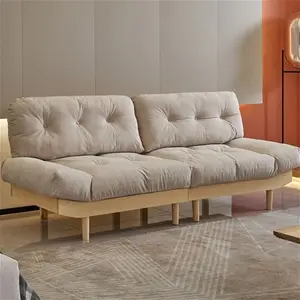 Lily Double Sleeper Natural Linen Finish Sofa Bed