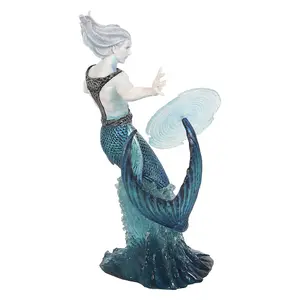 Anne Stokes Water Elemental Wizard Collectable Figurine Blue/White (One Size)