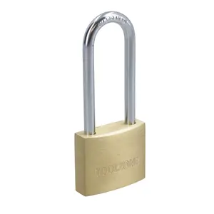 38mm Long Shackle Brass Padlock Security Lock with 3 Keys