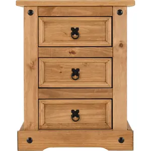 Castillon 3 Drawer Bedside Table