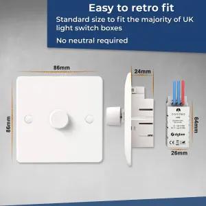 Zigbee - Smart Dimmer Switch  (No Neutral Required)