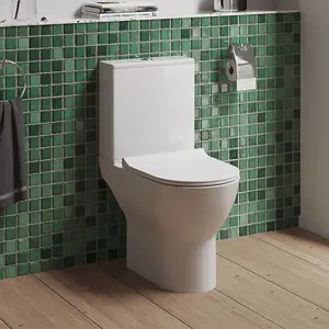 Dezine Alto Close Coupled Toilets with Upgraded Soft Close Seat