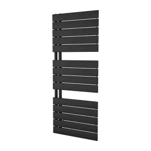 Agadon Panio Up Designer Panel Towel Radiator 1195 x 500 mm Black - 2109 BTU - 10 Years Guarantee