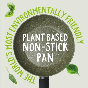 Prestige Eco Green Round Aluminium Induction Suitable Plant Based Non-Stick Frying Pan 24cm