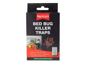 Rentokil BB01 Bed Bug Killer Poison Free Safe Bug Traps Twin Pack RKLBB01