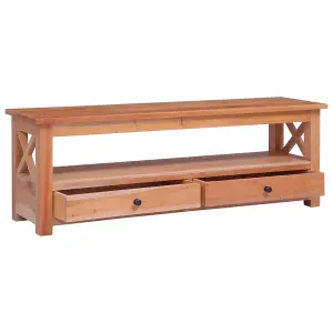 Berkfield TV Cabinet 120x30x40 cm Solid Mahogany Wood