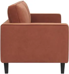 DUSK Soho 3 Seater Sofa - Burnt Orange - Matte Velvet