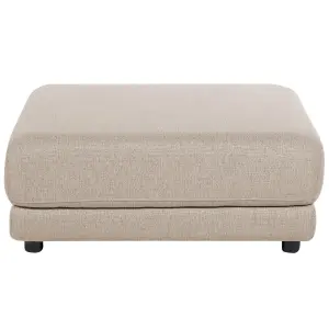 3 Seater Fabric Sofa with Ottoman Beige SIGTUNA