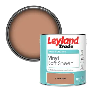 Leyland Trade Vinyl Soft Sheen Walls & Ceilings Emulsion Paint (S 3030-Y60R) - 2.5L