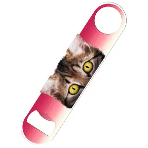 Inquisitive Creatures Kitten Bottle Opener Red/Brown/White (One Size)