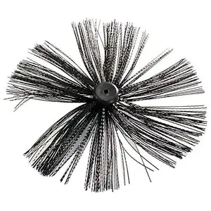 250mm Flue Brush Head For Drain Rod Unblock Pipes Obstructions Cleaning Tool