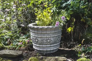 Small Westland Barrel Concrete Planter