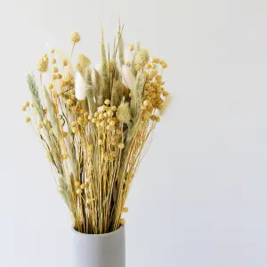 Mini Dried Flower Bouquet - Neutral Tones - 50cm in Height - For Home Décor - Flower Arranging