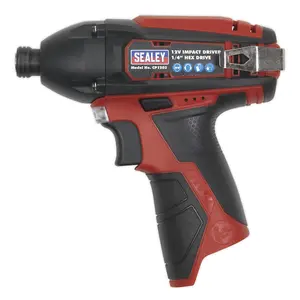 Sealey Cordless Impact Driver 1/4"Hex Drive 80Nm 12V SV12 Series - Body Only CP1203