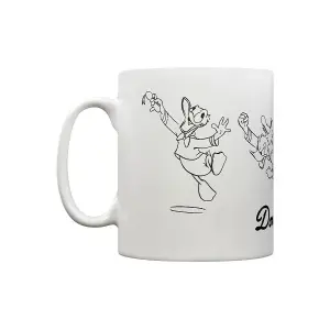 Disney Sketch Donald Duck Mug White (One Size)