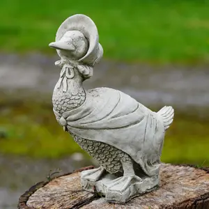 Jemima Puddle Duck NEW Stone Statue Outdoor Garden British Made Ornament