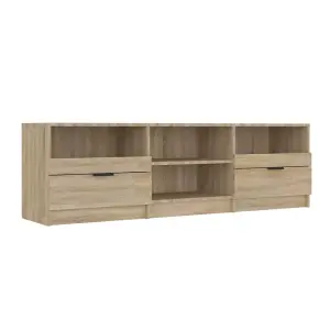 Berkfield TV Cabinet Sonoma Oak 150x33.5x45 cm Engineered Wood