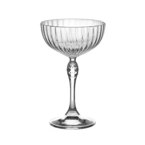 Bormioli Rocco - America '20s Champagne Cocktail Saucers - 230ml - Clear - Pack of 6