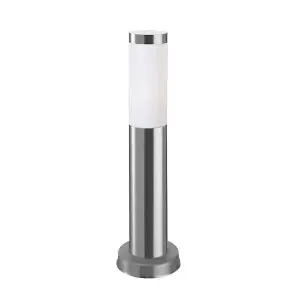 Luminosa Koral 1 Light Outdoor Bollard Light Grey IP55