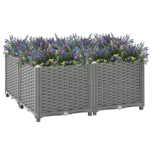 Berkfield Raised Bed 80x80x38 cm Polypropylene