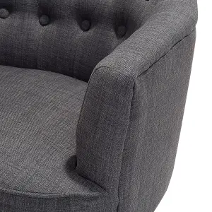 Armchair ALESUND Fabric Dark Grey