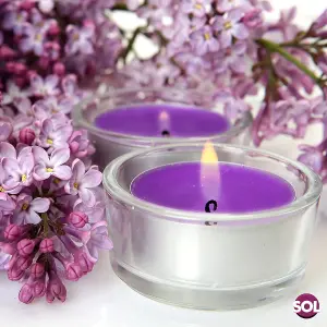 15pk Lavender Tea Lights - Tealights Candles Scented - Lavender Scented Candle - Scented Tea Light Candles - Tea Lights Candles