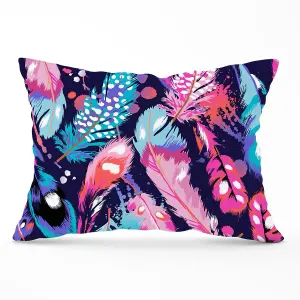 Beautiful Colourful Feathers Cushions 33cm x 48cm