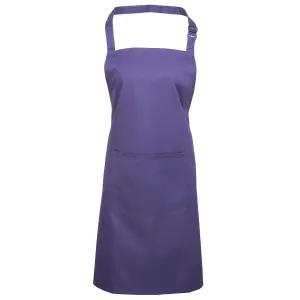 Premier Ladies/Womens Colours Bip Apron With Pocket / Workwear (Pack of 2)